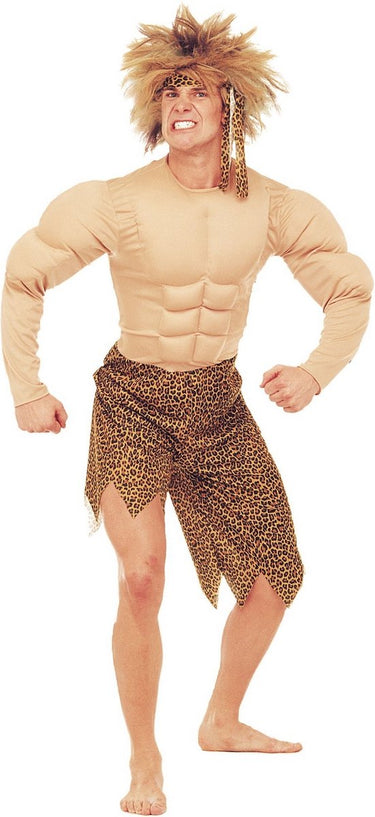 Widmann gespierd jungle man kostuum voor heren - verkleedkleding - large