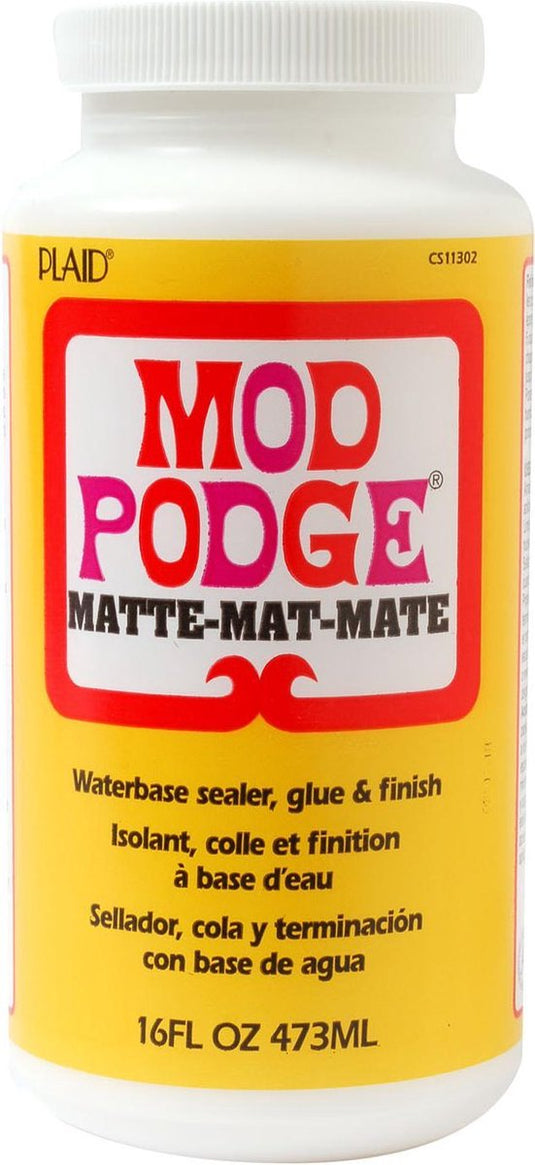 Mod podge mat - lijm en sealer voor hobby en decoratie - 473ml