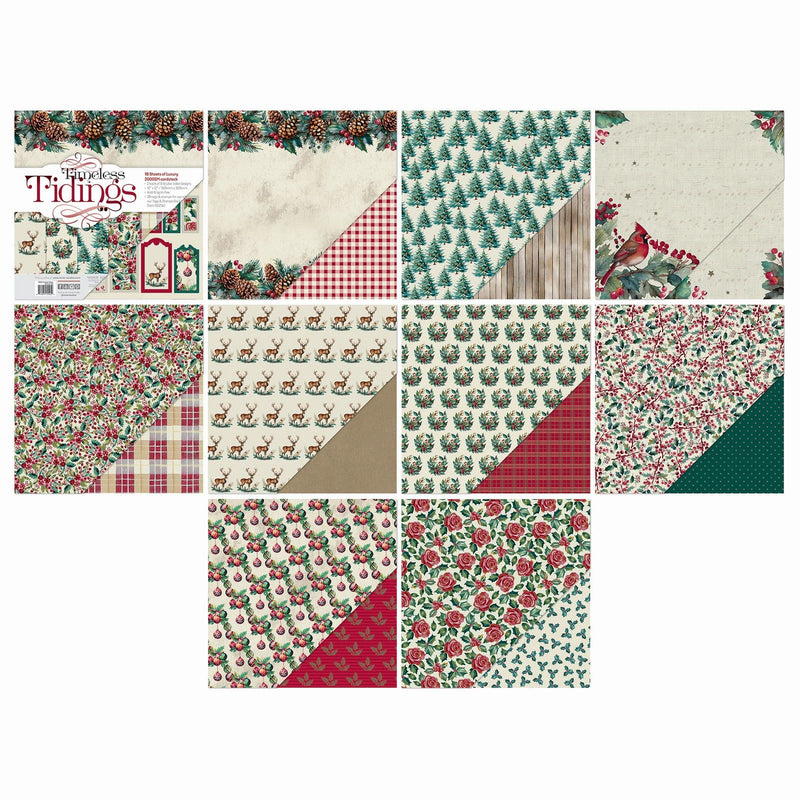 Load image into Gallery viewer, Tonic studios • timeless tidings 12x12 art pad
