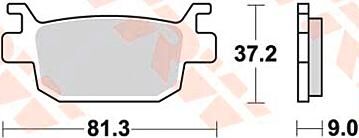 Trw remblokken mcb 806 brake pad mcb 806 organic standard