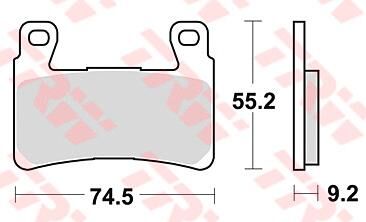 Trw remblokken mcb 819 brake pad mcb 819 sv sintered metal
