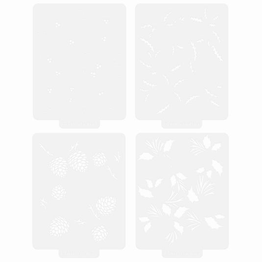 Tonic studios • timeless tidings 4 stencil set