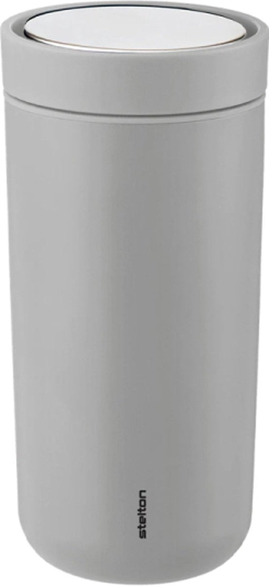Merkloos sans marque stelton to go click thermosbeker licht grijs 0,2 l