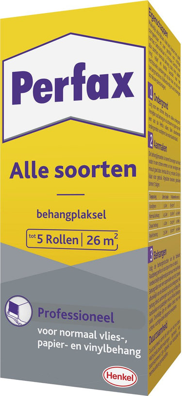Perfax professioneel behangpoeder 180 g box | geschikt voor alle soorten behang | voor professionele toepassingen | krachtige en betrouwbare hechting | eenvoudig te mengen en aan te brengen