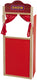 Free easy houten poppenkast, 90cm