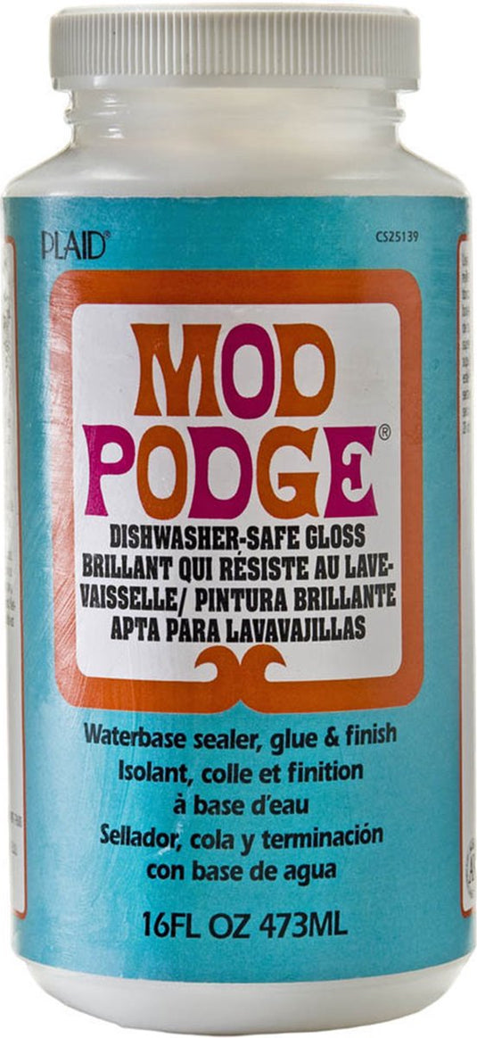 Mod podge dishwasher safe gloss - decoupage lijm - waterproof - 473ml
