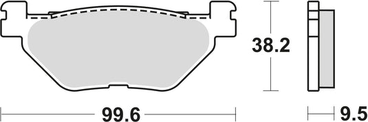 Trw remblokken mcb 731 brake pad mcb 731 organic standard
