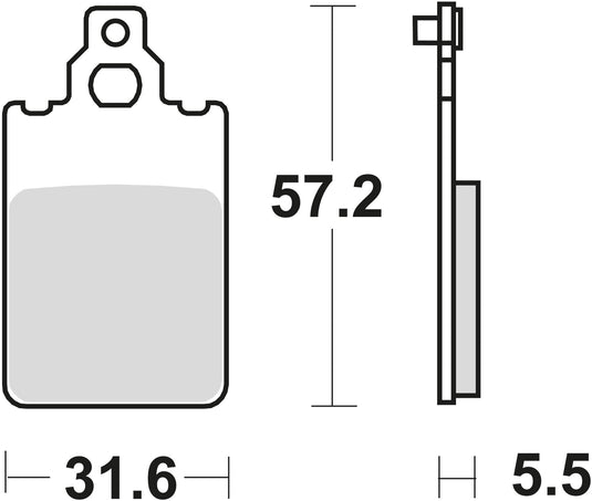 Trw remblokken mcb 578 brake pad mcb 578 organic standard
