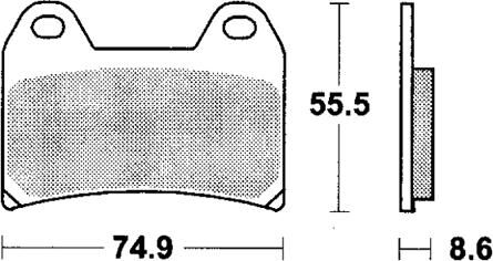 Trw remblokken mcb 683 brake pad mcb 683 scr sinter carbon racing