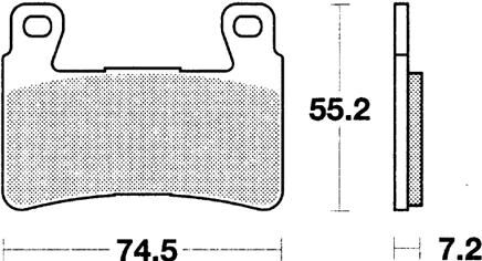 Trw remblokken mcb 703 brake pad mcb 703 organic standard