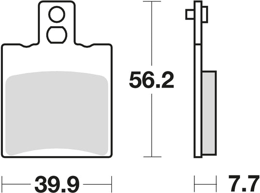 Trw remblokken mcb 708 brake pad mcb 708 ec organic