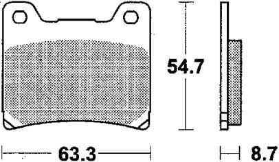 Trw remblokken mcb 530 brake pad mcb 530 sh sintered metal