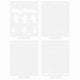 Tonic studios • a candy cane christmas stencil set 4pcs
