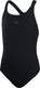 Speedo endurance+ medalist meisjes sportbadpak - kleurvast badpak meisjes - chloorbestendig zwempak meisjes - sportbadpak kids met medalist-rug - zwart - maat 128