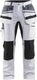 Blåkläder schilders werkbroek met stretch 19101000-1099 | wit zwart | maat c52 - 7330509622476