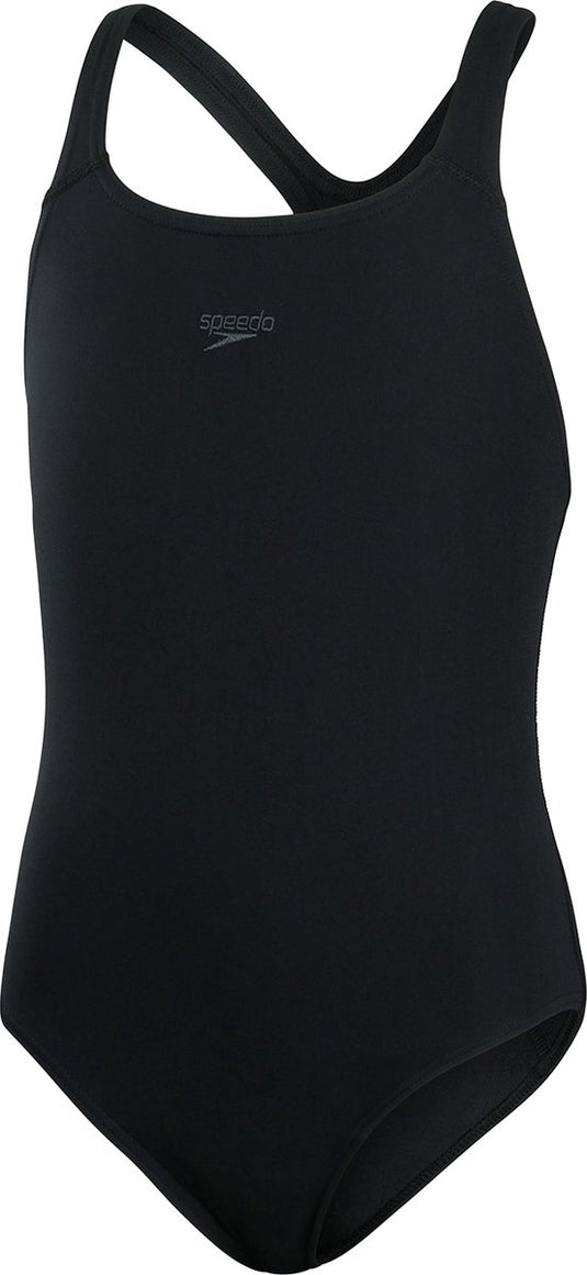Speedo eco+ medalist meisjes sportbadpak - zwart