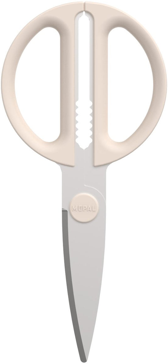 Mepal schaar chef it - keukenschaar - extra functie voor het kraken van noten of openen van een dop - ergonomisch handvat - keukengerei - chalk