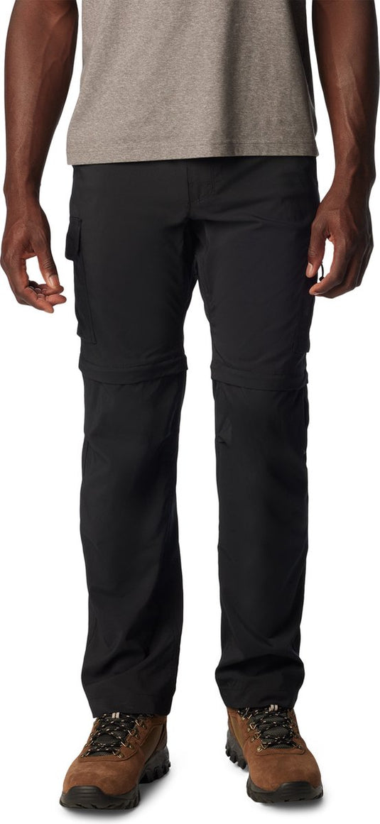 Columbia silver ridge™ utility convertible pant wandelbroek - converteerbare wandelbroek - heren - zwart - maat 30