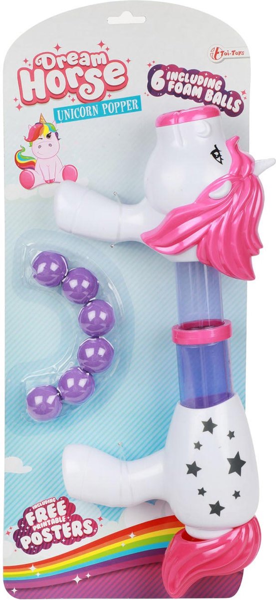 Load image into Gallery viewer, Dream horse eenhoorn afschietpistool met foamballen
