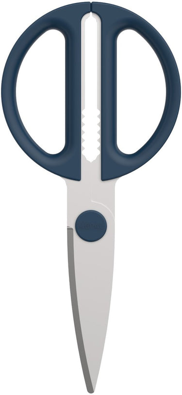 Mepal schaar chef it - keukenschaar - extra functie voor het kraken van noten of openen van een dop - ergonomisch handvat - keukengerei - navy