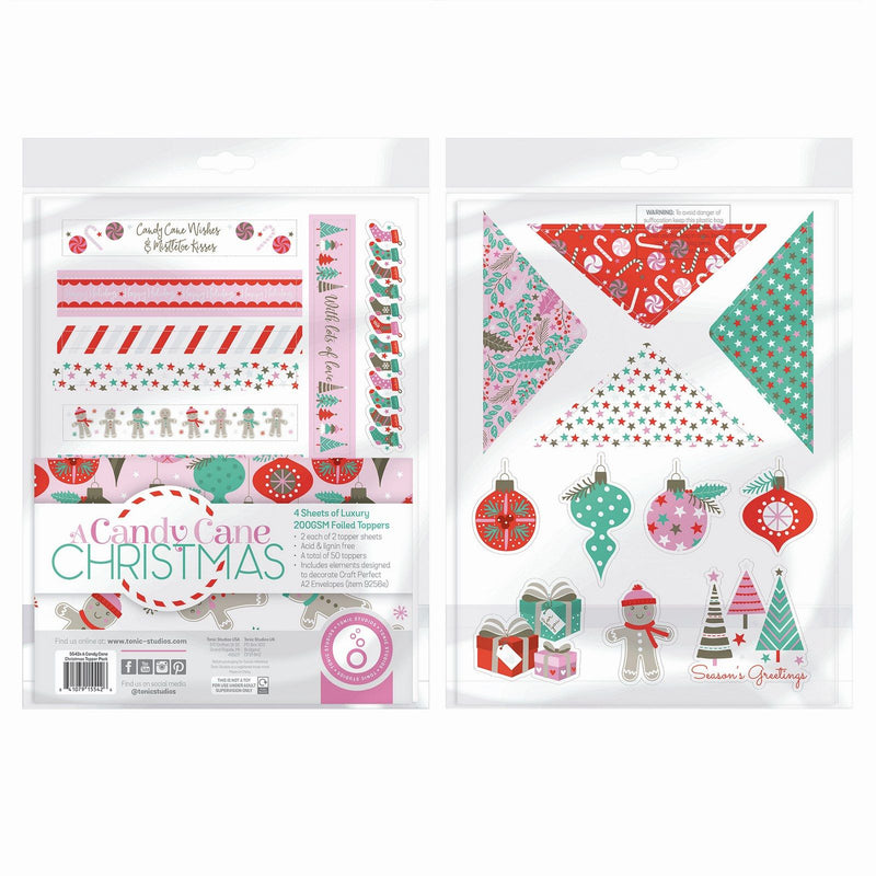 Load image into Gallery viewer, Tonic studios • a candy cane christmas topper set

