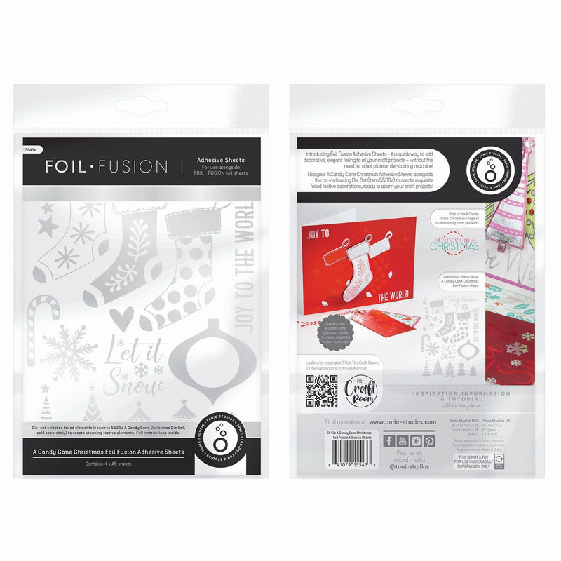 Load image into Gallery viewer, Tonic studios • a candy cane christmas adhesive sheets foil fusion
