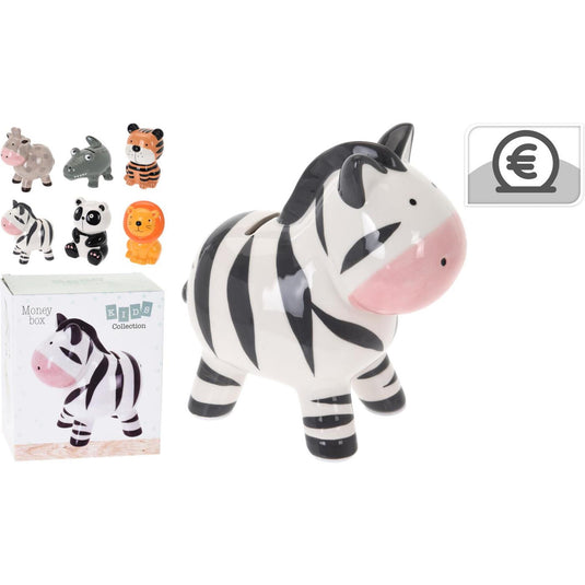 Home styling spaarpot dieren 6 assorti spaarpot dieren aardewerk 6 assorti