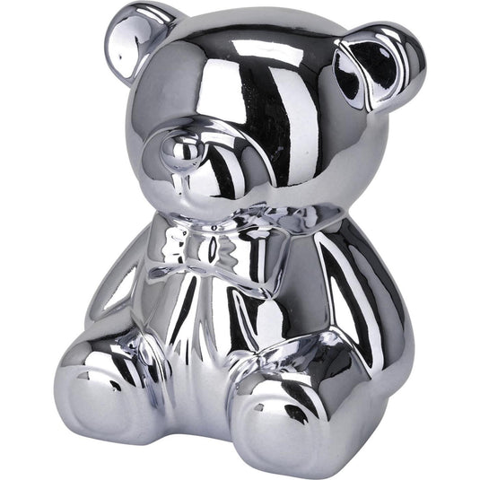Home styling spaarpot beer zilver goud 2 assorti