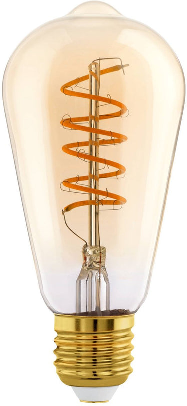 Eglo led lamp - e27 - ø 6.4 cm - amber - 806 lumen - 2700k