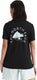 The north face w monte regular short sleeve tee-graphic dames outdoorshirt - tnf zwart