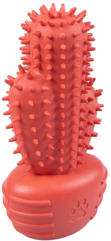 Duvo plus playtime kauwspeeltje griplay cactus voor honden 18x9.5x6cm rood