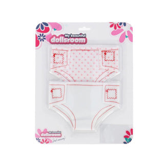 Load image into Gallery viewer, My beautiful dolls room my beautiful dollsroom poppenluiers stof op kaart 2 stuks | 12 stuks
