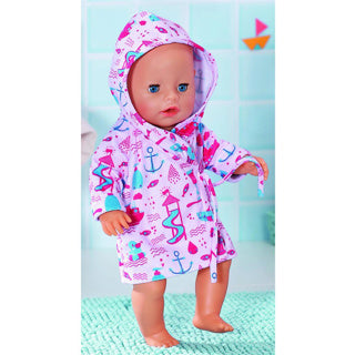Load image into Gallery viewer, Zapf baby born kleertjes badjas met capuchon
