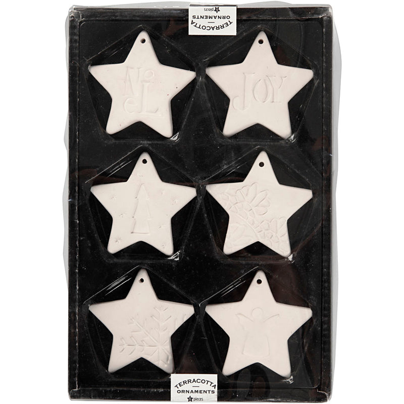Afbeelding laden in galerijviewer, Https: www.cchobby.nl ornamenten-om-te-hangen-ster-afm-7x7-cm-wit-6-stuk-1-doos
