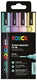 Posca uni paintmarker pc-5m | 1 | 8 - 2 | 5 mm | etui van 4 stuks in zachte kleuren