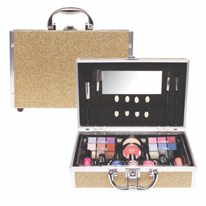 Make up koffer middel goud