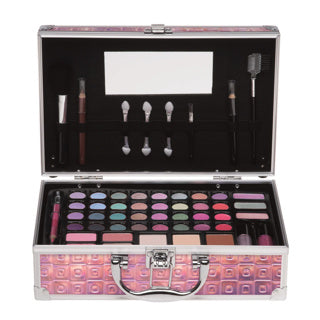 Load image into Gallery viewer, Casuelle holografisch make up koffer roze glamour
