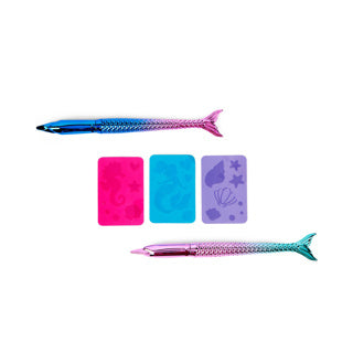 Load image into Gallery viewer, Create it! mermaid bodymarkers 2pk + 3 stencils
