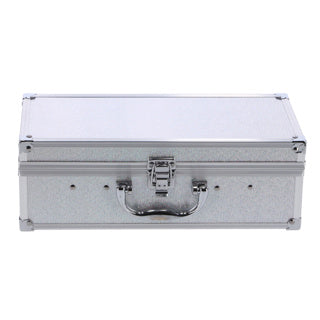 Load image into Gallery viewer, Casuelle cosmetica koffer rechthoekig zilver
