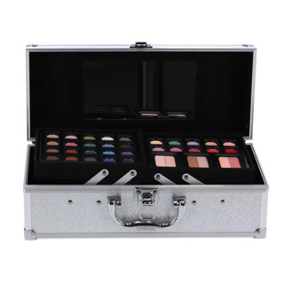 Load image into Gallery viewer, Casuelle cosmetica koffer rechthoekig zilver
