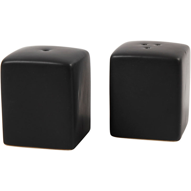 Afbeelding laden in galerijviewer, Https: www.cchobby.nl zout-peper-set-h-6-cm-afm-5x5-cm-matt-zwart-6-set-1-doos
