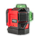 Levelfix cone kruislijnlaser 3x360° 3d ccl460g groen