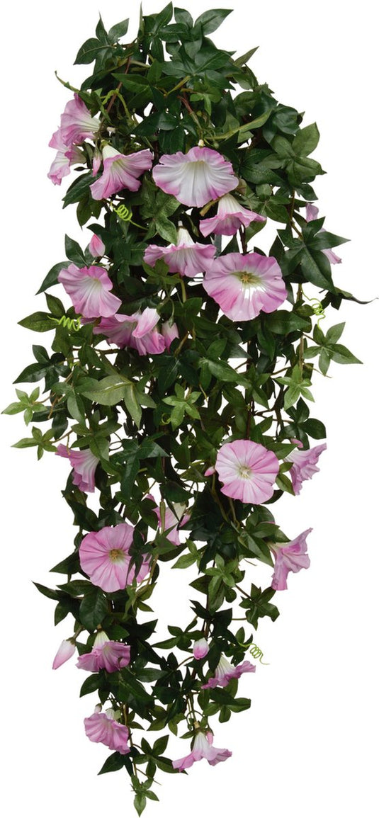 Mica decorations kunstplant petunia - lichtroze - 80 cm - kunst hangplanten