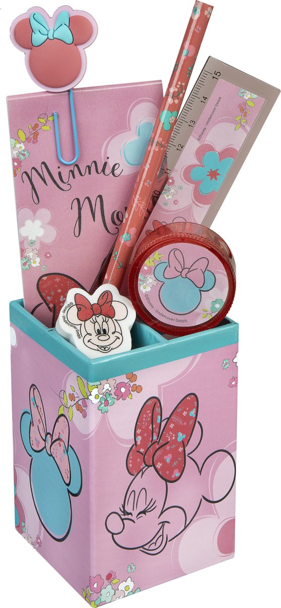 Load image into Gallery viewer, Minnie mouse gevulde pennenbak 7 delig
