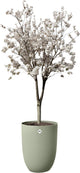 Elho sereh hoog 40 - bloempot voor binnen buiten - 100% gerecycled plastic - ø 39 x h 53.4 cm - scandinavisch groen
