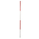 Jalonstok metaal 2mtr wit-rood | 12 stuks