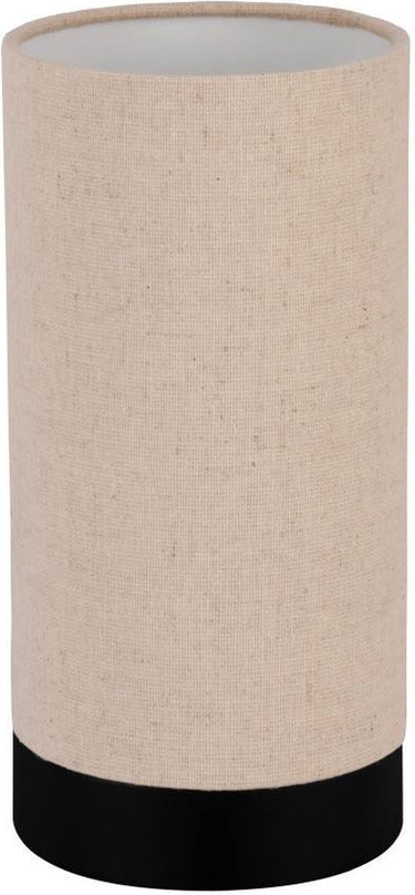 Eglo feniglia tafellamp - e27 - 25,5 cm - beige zwart - linnen