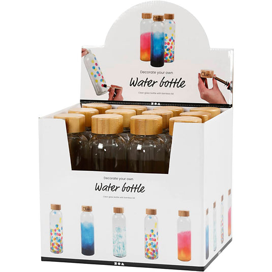 Creativ company waterfles, h: 22 cm, d 6,7 cm, 500 ml, 12 stuk 1 doos