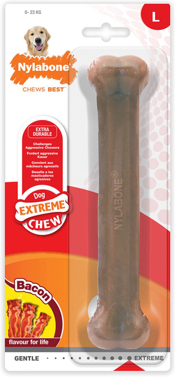 Load image into Gallery viewer, Nylabone dura chew voor harde bijters baconsmaak
