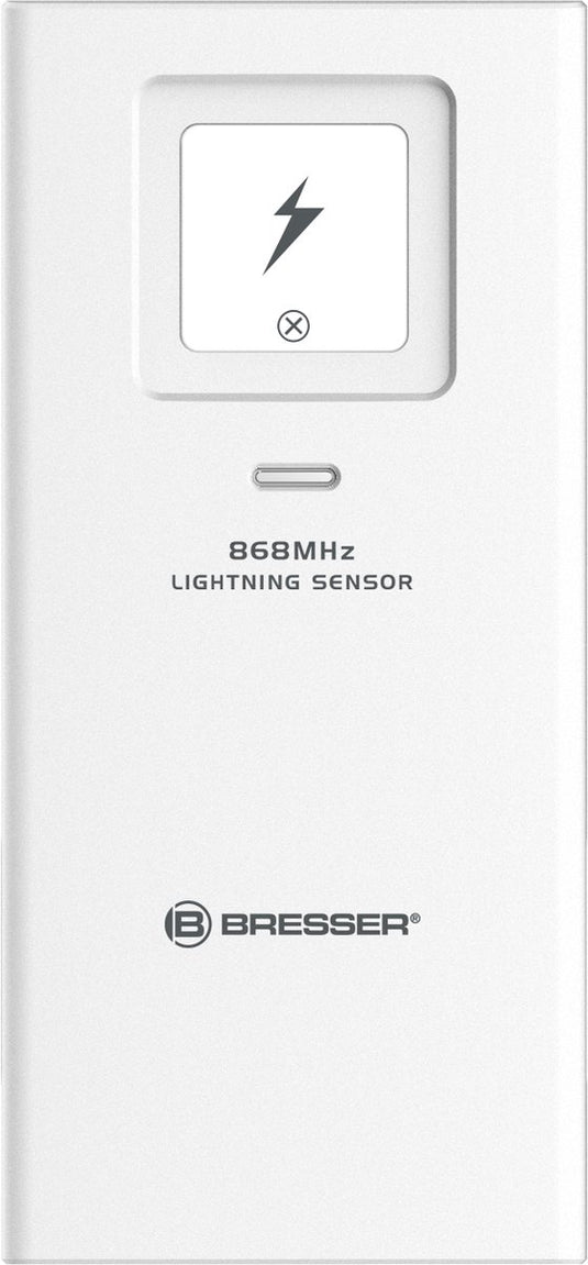 Bresser bliksemsensor - bereik ca. 100m - met lichtsignaal op sensor